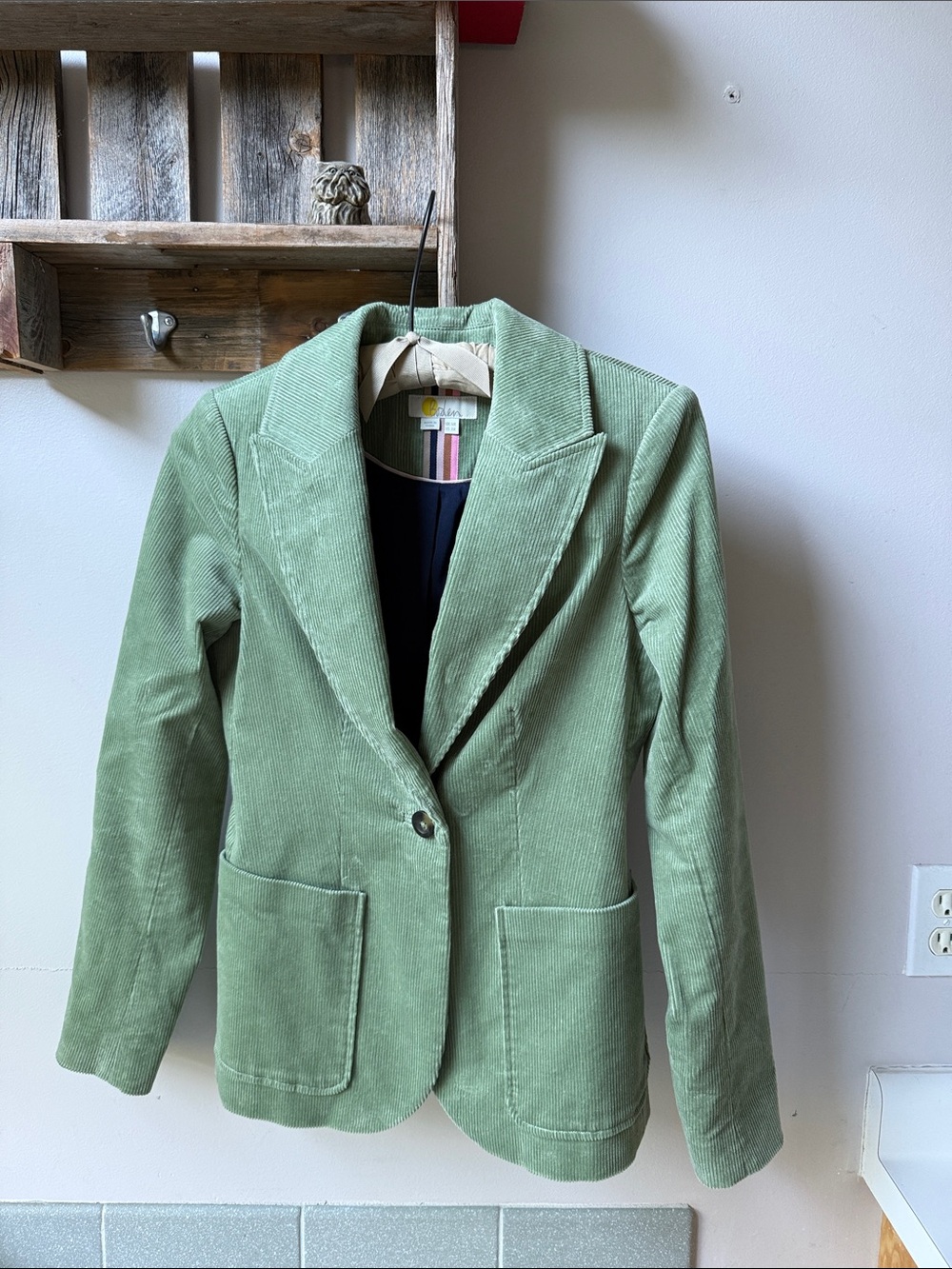 Boden Light Green Corduroy Jacket Women’s 2